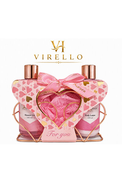 Aurora Set cadou pentru îngrijire corporală, 3 piese, Shower Gel + Body Lotio...