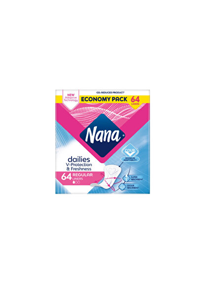 Nana Panty Liners Duo Normal (64pcs) x3