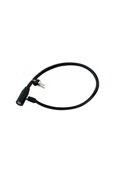 Solplant Lacat antifurt pentru bicicleta, cablu din otel acoperit in PVC, 2 c...