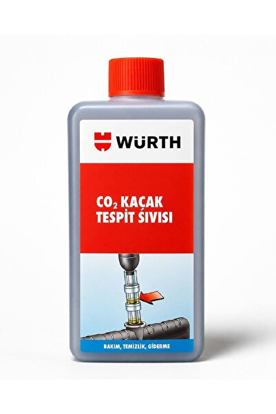 Würth CO2 Kaçak Tespit Sıvısı 500 ml Silindir Kapak Conta Test Sıvısı