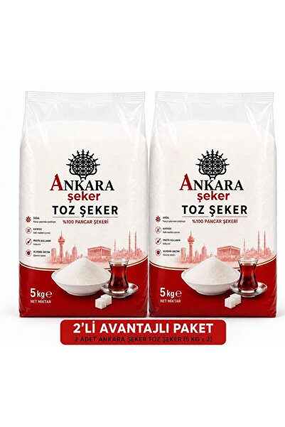 Ankara Şeker Toz Şeker 5 kg - 2 Adet