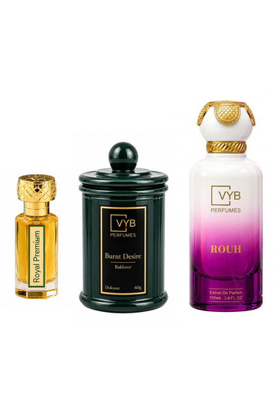 VYB Perfumes RBR Luxury Perfumes Gift Box for Men & Women, Rouh, Burnt Desire...