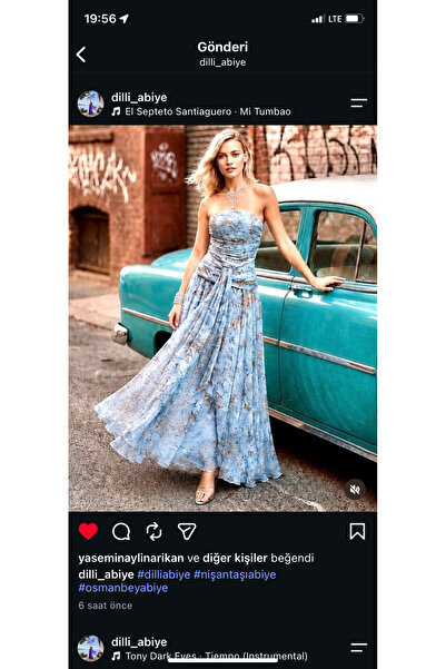 Carmen Drape desenli elbise
