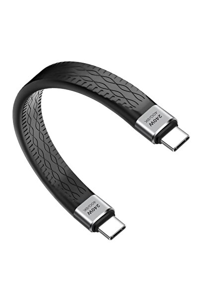 KASTWAVE USB C Short Cable 240W USB Type C PD Charging Data Cable Supports 40...