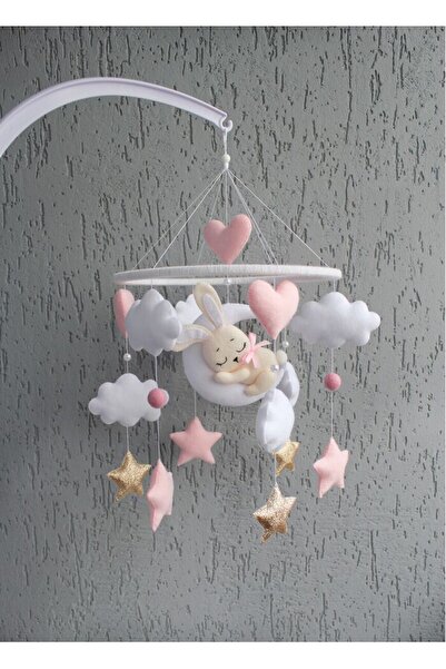 EFSBABY (MÜZİKLİ)Bebek Beşik Dönencesi Hediyelik Bebek Odası Aksesuarı