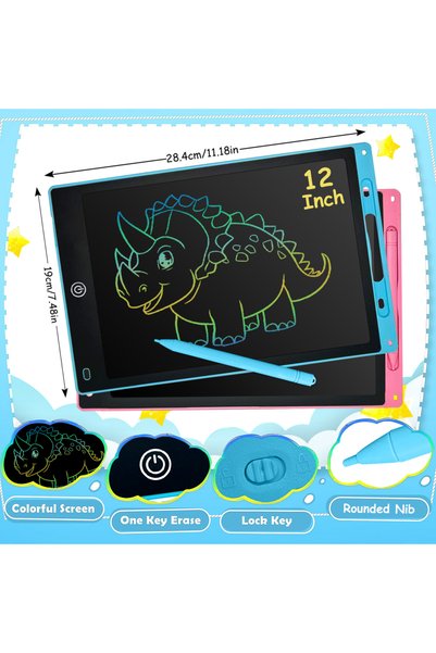 Choice20 2PCS 12 INCH 6.5/8.5/10/12/16 Inch LCD Writing Tablet Electronic Dra...