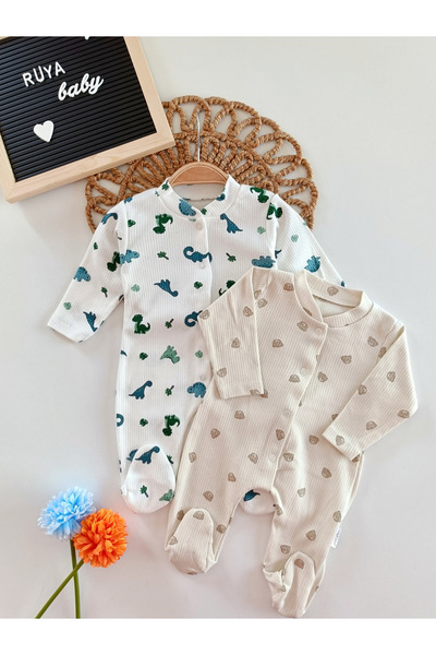 Nayinom Dino & Ayıcık Kaşkorse 2'li Tulum Set-BEJ