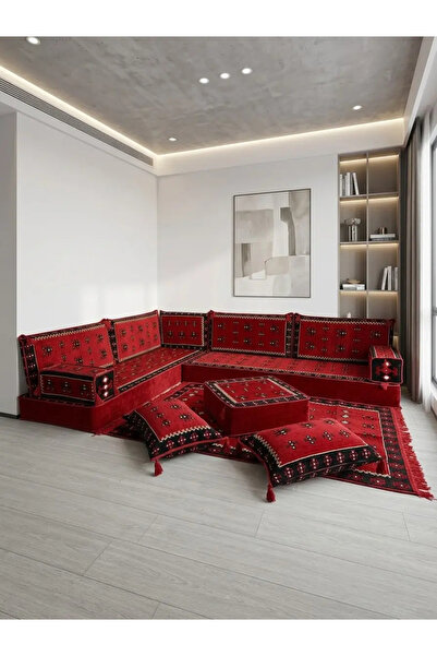 BAKIRÖZÜ HOME Şark Köşesi Takımı Yemen Modeli 13 Parça (20 CM MİNDER KALINLIĞI)