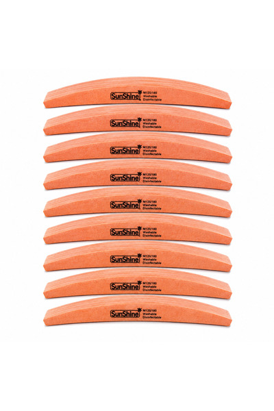 Generic Sunshine Professional Curved Nail Files buffer120/180 Grit, Thick Cus...