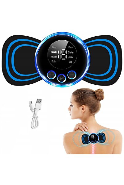 Ayawaska Electrostimulator muscular EMS mini pentru abdomen gat umeri masaj c...