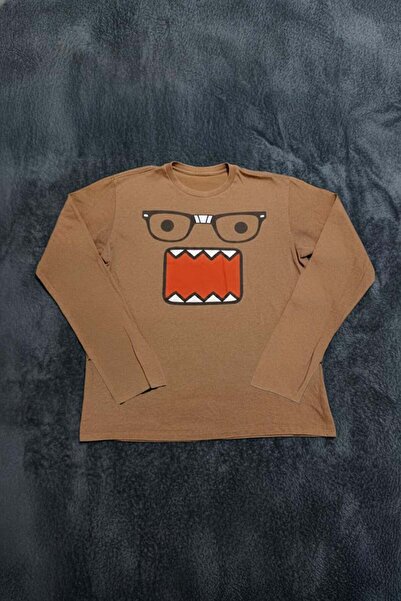 BALİNA Hanorac unisex maro cu caricatură Domo Panic -THE SOLO
