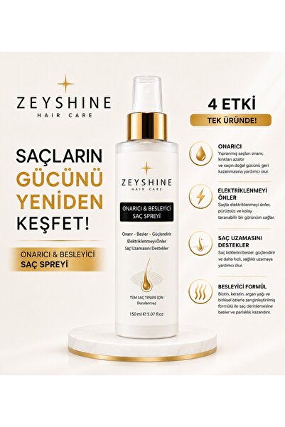 ZEYSHINE Onarıcı ve Besleyici Saç Spreyi 150 ml