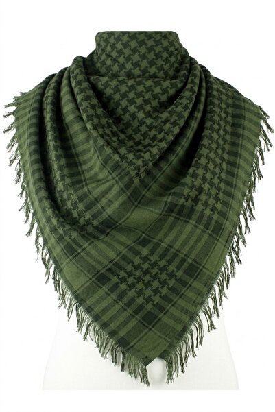 İSTANBULSTYLEMODA Cotton Puffy Bag Kefiye Shawl