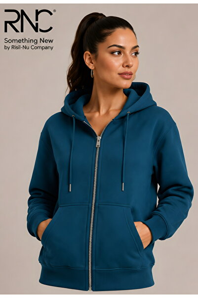 NewCabin New Season 3-Thread Combed Cotton Kangaroo Pocket Hooded Jacket with Inner Lining, 2-Piece Jacket