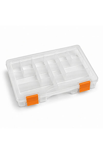 SAVEX Organizer Kutu - Şeffaf Malzeme Kutusu - 12 Bölmeli 9" - (ASR-2063)