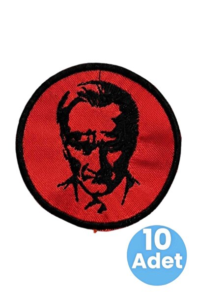 Tezzgelsin Ataturk Embroidery Emblem 6.5 Cm. 10 Pieces