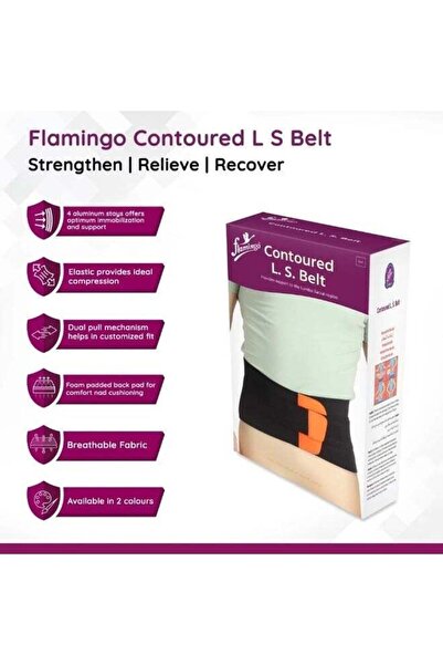Flamingo Contoured Lumbar Sacral (L.S.) Belt, XL