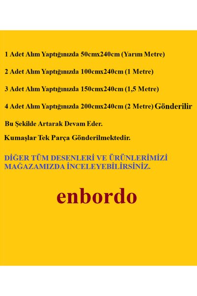 enbordo قماش بوبلين -نصف متر- (50 سم × 240 سم) غطاء لحاف وغطاء وسادة