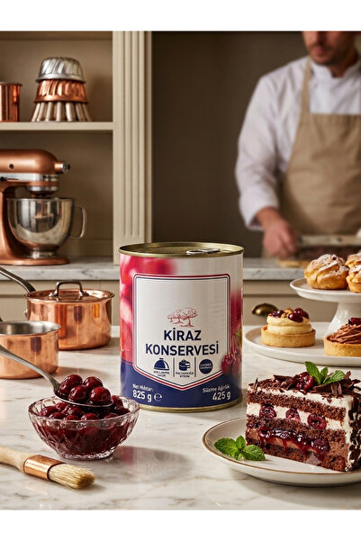 Metro Chef Çekirdeksiz Kiraz Konservesi 825 g (Süzme 425 g) - Pastacılık & Ta...