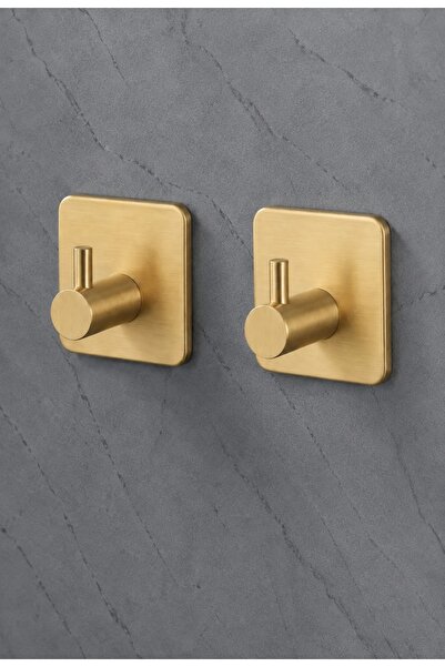 DUREVO 2 ADET Kare Paslanmaz Çelik Banyo Askısı/Bornoz Askısı / Havlu Askısı/...