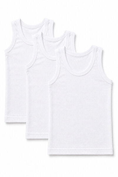 westicgiyim Children's 3-Piece Undershirt 100% Cotton Black White Gray Soft B...