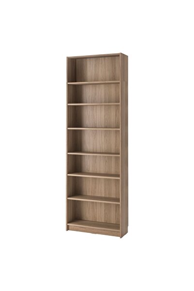 IKEA Modern Kahverengi Kitaplık 80x28x237 cm - Salon/Çalışma Odası Dolabı