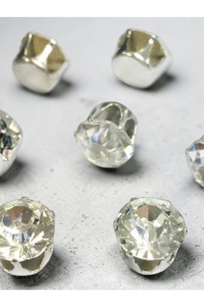 Generic Brand 50 de bucăți de piatră model Beyoğlu Stone Diamond (Diametru: 10 mm)