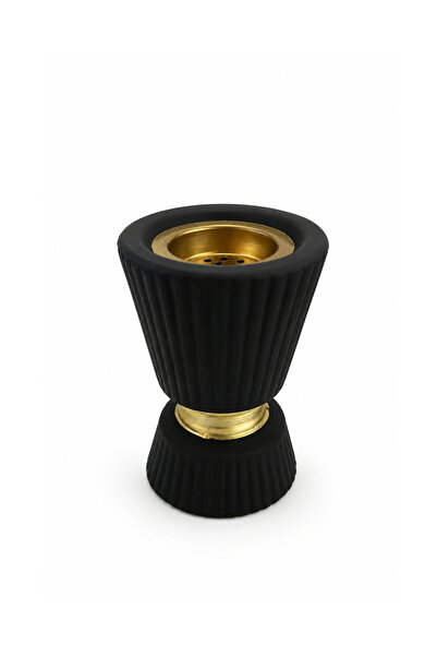 OUD WORLD مبخرة فخامة سوداء بلمسة ذهبية