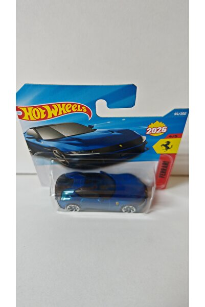 HOT WHEELS Ferrari Series - Ferrari 12Cylinders (Blue) Model Car (with Protection Tank) - Jjl37