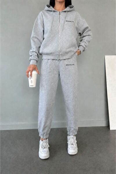 PENTHİLUS Ανδρικό Σετ Μπλουζάκι Color Block και Φούτερ Jogger Δύο Τεμαχίων