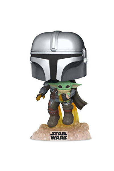 Funko Pop! Tv: The Mandalorian - Mando Flying w/Jet