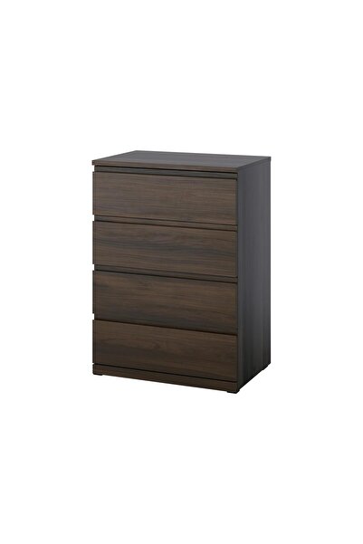IKEA Modern Kahverengi 4 Çekmeceli Şifonyer 70x50x98 cm - Yatak Odası Dolabı