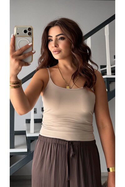 Oslove Stone thin strap polyamide tank top