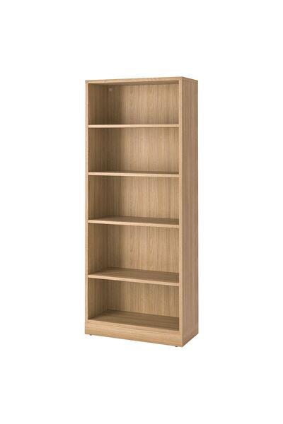 IKEA Modern Kahverengi Kitaplık 82x37x201 cm - Salon/Çalışma Odası Dolabı