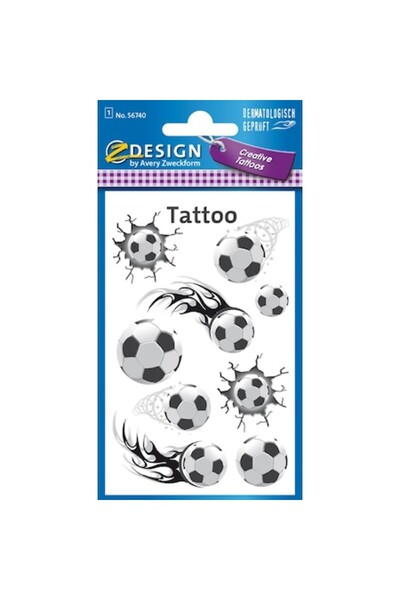 Avery Zweckform Tatuaje lavabile pentru copii, Avery Zweckform, Mingi de fotb...