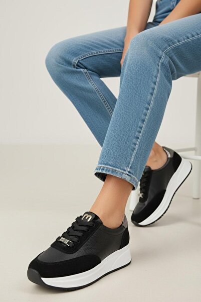 SHOUGO 100% Genuine Leather Full Orthopedic Thick Sole Women's Sports Shoes