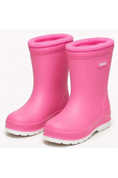 Vicco Waterproof Unisex Rain-Snow Boots with Fur Inside for Girls and Boys