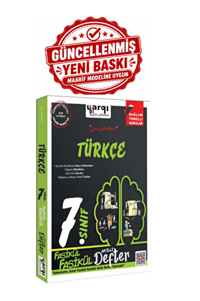 Yargı Yayınları Yargı Ders Arkadaşım 7.Sınıf Türkçe Fasikül Fasikül Akıllı De...