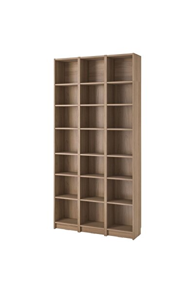 IKEA Modern Kahverengi Kitaplık 120x28x237 cm - Salon/Çalışma Odası Dolabı