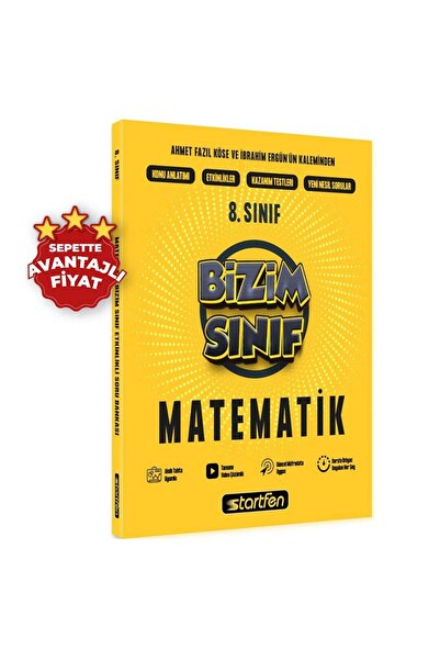 Startfen 8. SINIF BİZİM SINIF MATEMATİK ETKİNLİKLİ SORU BANKASI