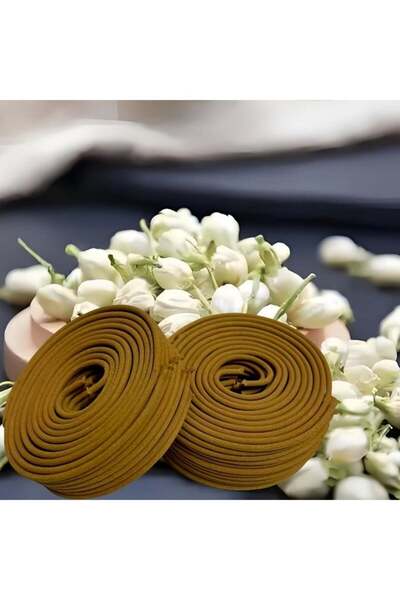 ViViRaSmi Jasmine Scented Incense Coils - 50 Pieces