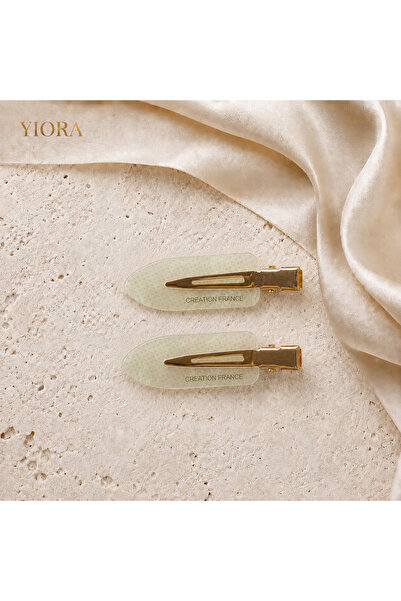 yiora Women's Imported Series 2-Piece Gold Metal Non-Marking Hair Makeup Skin...