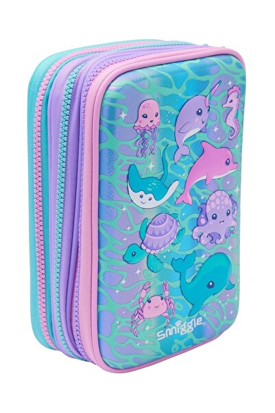 SMIGGLE Dynamic Triple Kalemlik ,3 Bölmeli , Büyük