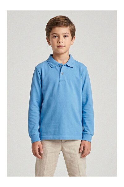 HÇM Children's Unisex White School Uniform Long Sleeved C16
