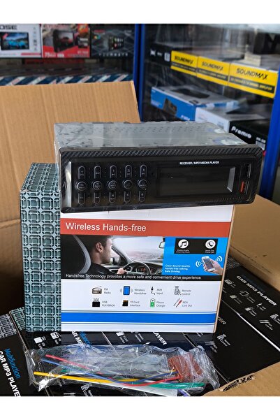 Genel Markalar Oto Teyp Bluetooth Usb Aux Radio Çift Amfi Cikisli