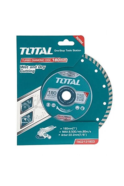 TOTAL Disc Debitare Beton 180mm | Disc Diamantat Profesional Beton Armat