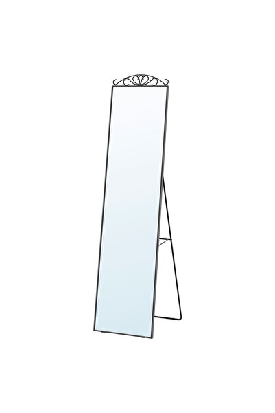 IKEA Modern Siyah Boy Aynası 40x167 cm - Duvar/Salon Dekoratif