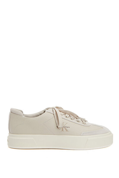Calvin Klein Bej Kadın Deri Sneaker