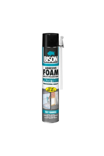 Bison Spumă Poliuretanică Polistiren 750ml – izolație și etanșare rapidă