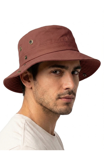 STELLA VESTİNO Premium cotton gabardine safari hat - snapback cowboy bucket h...